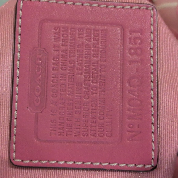 Y2K Coach Optic Hobo Bag & Wallet Signature Pink Jacquard & Leather Matching Set - Picture 6 of 17